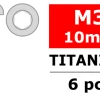 Team Corally Itanium Screws M3 X 10mm Hex Button Head (6)