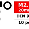 Team Corally Steel Screws M2.5 X 20mm Hex Socket Head (10) -Louise RC Shop 007.PNG