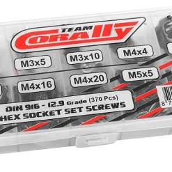 Team Corally - Screw Set - M3, M4, M5 Set Screw - 370pcs