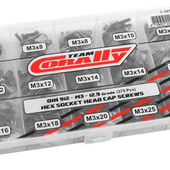 Team Corally - Screw Set M3 - Hex Socket Head - 375pcs