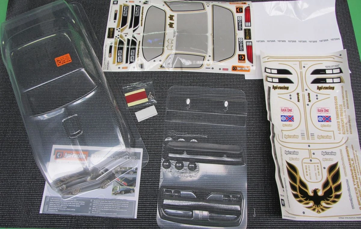 HPI Racing -Racing 1978 Pontiac Firebird Clear Body (200mm) 8 HPI Racing -Racing 1978 Pontiac Firebird Clear Body (200mm) - Image 6