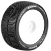 Louise RC T-Turbo 1:8 Truggy Tires - 0 Offset White Rim - Soft (2) -Louise RC Shop 3112