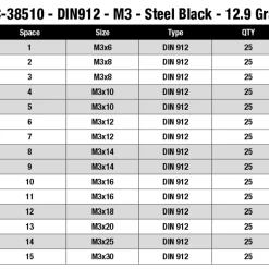 Team Corally - Screw Set M3 - Hex Socket Head - 375pcs -Louise RC Shop 323