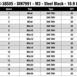 Team Corally - Screw Set M3 - Hex Flat Head - 355pcs -Louise RC Shop 329