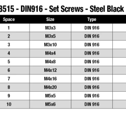 Team Corally - Screw Set - M3, M4, M5 Set Screw - 370pcs -Louise RC Shop 37547