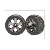 Traxxas Anaconda Tyres Pre-Glued On Black Chrome Nitro Front Wheels (2) -Louise RC Shop 3777a