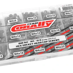 Team Corally - Screw Set M4 - Hex Socket Head - 265pcs