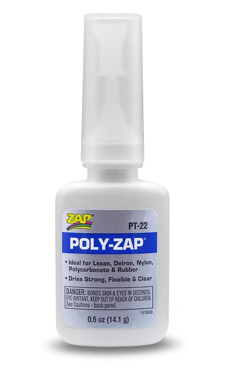 Poly Zap Lexan & ABS - 14gr - Strong And Flexible 3 Poly Zap Lexan & ABS - 14gr - Strong And Flexible