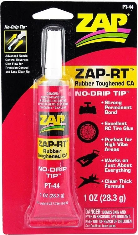 Zap -RT Rubber Toughened CA Glue - 29.5ml (Strong) 4 Zap -RT Rubber Toughened CA Glue - 29.5ml (Strong) - Image 2