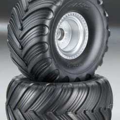 Traxxas Tires & Wheels Terra Groove/Satin Chrome 2,2/3,0 (2)