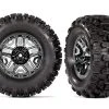 Traxxas Tires & Wheels Sledgehammer/Black Chrome 2,8" TSM (2)