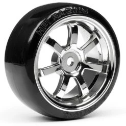 HPI Racing - T-Drift Tire Preglued On RAYS 57S-Pro Chrome Wheel - 26mm - 0-offset - (2) -Louise RC Shop 4739 4739 02p 800 600