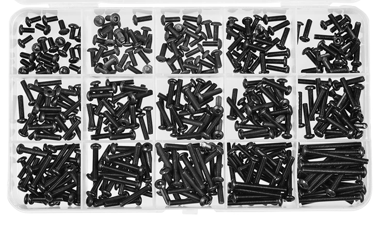 Team Corally - Screw Set M3 - Hex Button Head - 375pcs 4 Team Corally - Screw Set M3 - Hex Button Head - 375pcs - Image 2