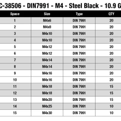 Team Corally - Screw Set M4 - Hex Flat Head - 265pcs 7 Team Corally - Screw Set M4 - Hex Flat Head - 265pcs -Louise RC Shop 631