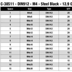 Team Corally - Screw Set M4 - Hex Socket Head - 265pcs 7 Team Corally - Screw Set M4 - Hex Socket Head - 265pcs -Louise RC Shop 684