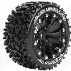 Louise RC 1:10 ST-Upphill 2.8 Inch Truck Tire Mounted On Black Rim - 1:2 Offset - Soft (2)