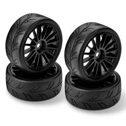 Hudy 1/10 Pre-Cut Slick Tires Right & Left (2+2)