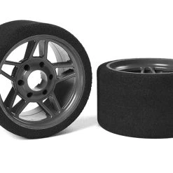Team Corally Attack Foam Tires 1/8 SSX-8 35 Shore Front 65mm Carbon Flex Rims (2)