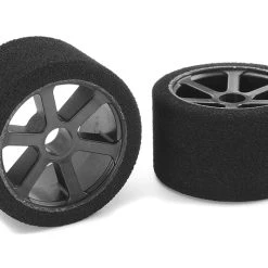 Team Corally Attack Foam Tires 1/12 Circuit 32 Shore Magenta Front Carbon Rims (2)