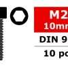 Team Corally Steel Screws M2 X 10mm Hex Socket Head (10) -Louise RC Shop C 30021