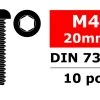 Team Corally - Steel Screws M4 X 20mm - Hex Button Head - (10)
