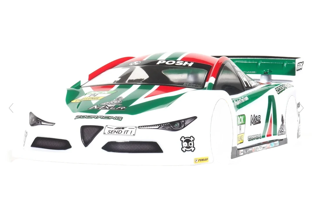 ZooRacing ANTI 1/10 TC 190mm Body - 0.7mm Regular - Unpainted 3 ZooRacing ANTI 1/10 TC 190mm Body - 0.7mm Regular - Unpainted