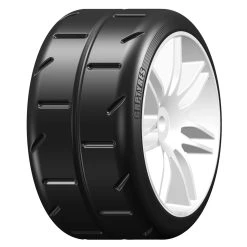 GRP 1:5 TC - W02 REVO - Mounted On White Wheel - 1 Pair: ExtraSoft XM1