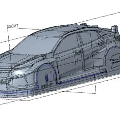 Bittydesign HC-F 1/10 FWD 190mm Body 12 Bittydesign HC-F 1/10 FWD 190mm Body -Louise RC Shop HCF Foto Blocco CNC 1