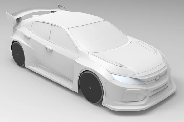 Bittydesign HC-F 1/10 FWD 190mm Body 6 Bittydesign HC-F 1/10 FWD 190mm Body - Image 4