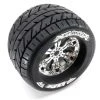 Louise RC Tire & Wheel MT-ROCKET 3.8" 0-Offset Chrome (2) -Louise RC Shop L T3217C
