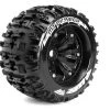 Louise RC 1:8 3.8 Inch Monster Tire MT-Pioneer Mounted On Black Wheel - 0 Offset - Sport (2) -Louise RC Shop LT3218B 192