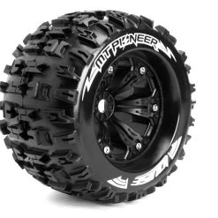 Louise RC 1:8 3.8 Inch Monster Tire MT-Pioneer Mounted On Black Wheel - 0 Offset - Sport (2)