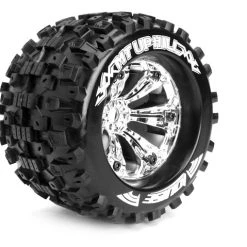 Louise RC 1:8 3.8 Inch Monster Tire MT-Uphill Mounted On Chrome Wheel - 1:2 Offset - Sport (2)