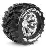 Louise RC 1:8 3.8 Inch Monster Tire MT-Cyclone Mounted On Chrome Wheel - 1:2 Offset - Sport (2) 2 Louise RC 1:8 3.8 Inch Monster Tire MT-Cyclone Mounted On Chrome Wheel - 1:2 Offset - Sport (2) -Louise RC Shop LT3220CH 1