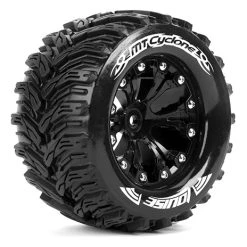 Louise RC Tire & Wheel Mt-Cyclone 2,8" 1/2-Offset Black (2)