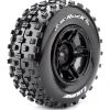 Louise RC Tire & Wheel SC-ROCK Mounted - Rear (2) -Louise RC Shop LT3229BTR 1