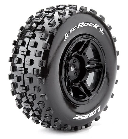 Louise RC Tire & Wheel SC-ROCK Mounted - Rear (2) 3 Louise RC Tire & Wheel SC-ROCK Mounted - Rear (2)