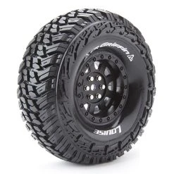 Louise RC Tire & Wheel CR-Griffin 1.9" Black Crawler (2)