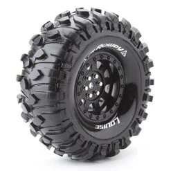 Louise RC Tire & Wheel CR-Rowdy 1.9" - Black (2)