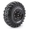 Louise RC Tire & Wheel CR-CHAMP 2.2" - Black Spoke Rim / Mounted (2) -Louise RC Shop LT3236VB 112