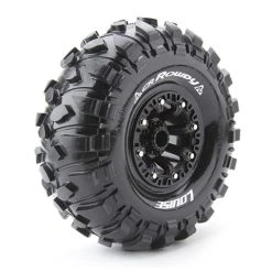 Louise RC -Rowdy 2.2" Crawler Tires - Black Spoke Rim - (2)
