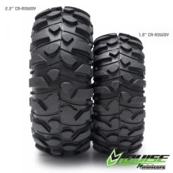 Louise RC -Rowdy 2.2" Crawler Tires - Black Spoke Rim - (2) -Louise RC Shop LT3238VBC 2