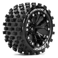 Louise RC Tire & Wheel ST-ROCK 2,8" Black 1/2-Offset (2)