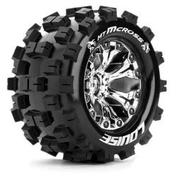 Louise RC OUISE RC Tire & Wheel MT-MCROSS 2.8" - Chrome - 0-Offset (2)