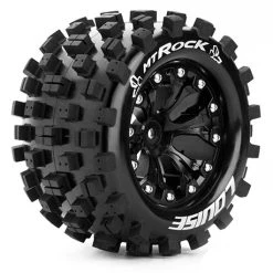 Louise RC Tire & Wheel MT-ROCK 2.8" Black 1:2-offset (2)
