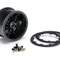 Louise RC ST-Pioneer 3.2" Truggy Tires - Black-Chrome Beadlock - 1/2 Offset - Soft - (2) -Louise RC Shop LT3312SBCH 5