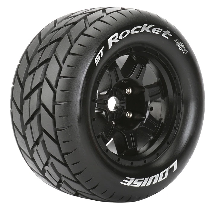 Louise RC Tires & Wheels ST-ROCKET 3,8" Black MFT 1/2-Offset (2) 3 Louise RC Tires & Wheels ST-ROCKET 3,8" Black MFT 1/2-Offset (2)