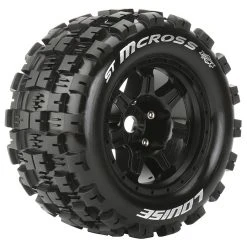 Louise RC Tires & Wheels ST-MCROSS 3,8" Black MFT 1/2-Offset (2)