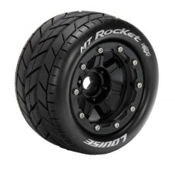Louise RC Tires & Wheels MT-ROCKET Maxx Soft Black (MFT) (2)