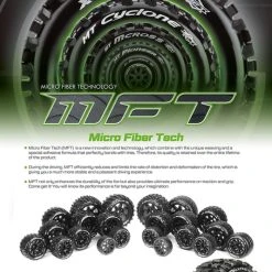 Louise RC Tires & Wheels MT-ROCKET Maxx Soft Black (MFT) (2) -Louise RC Shop LT3328SB 5